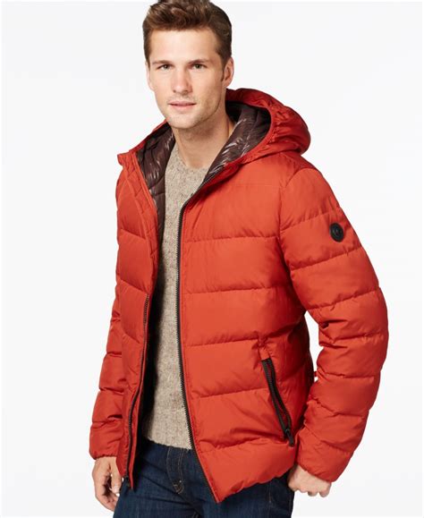 michael kors men's orange jacket|micheal kors men puffers jackets.